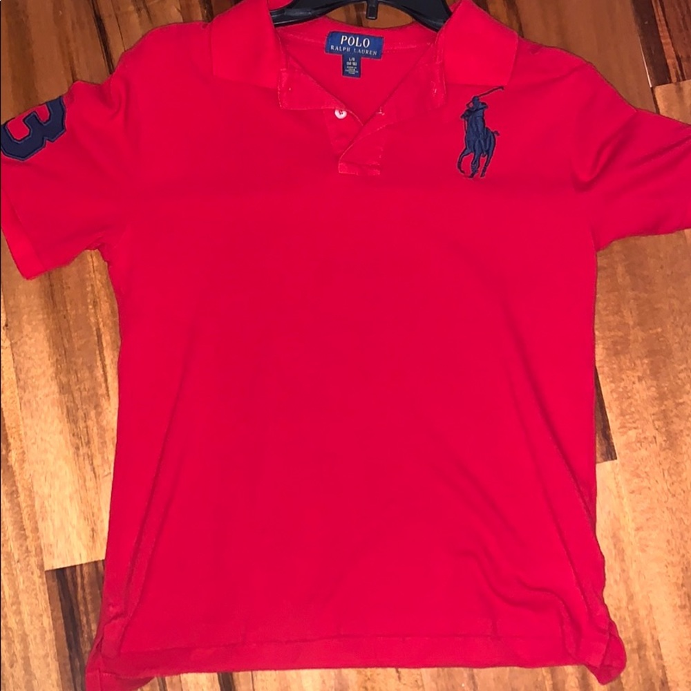 New condition red polo style Ralph Lauren shirt